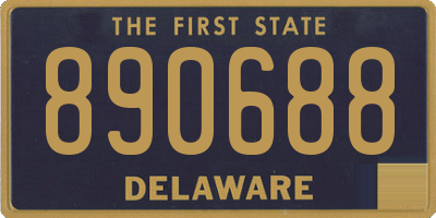 DE license plate 890688