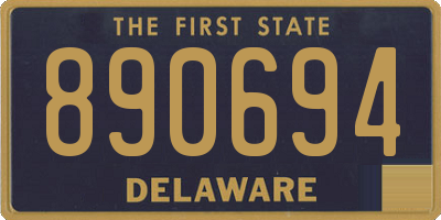 DE license plate 890694