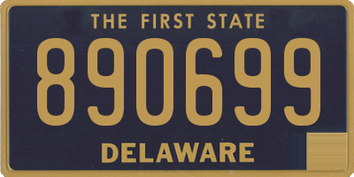 DE license plate 890699