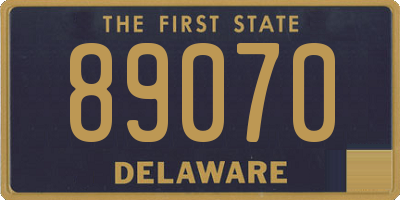 DE license plate 89070