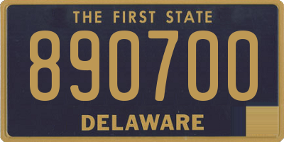 DE license plate 890700