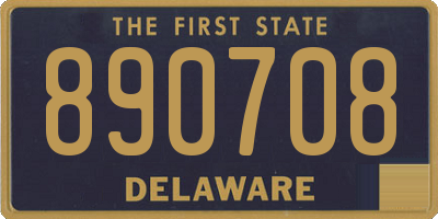 DE license plate 890708