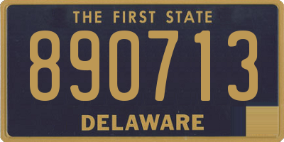 DE license plate 890713