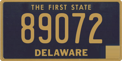DE license plate 89072