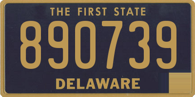DE license plate 890739