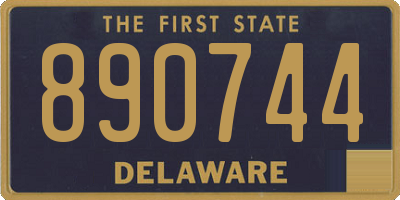DE license plate 890744