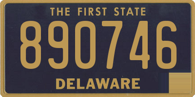 DE license plate 890746