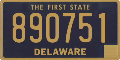 DE license plate 890751