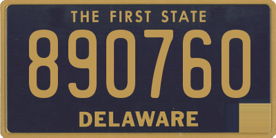 DE license plate 890760