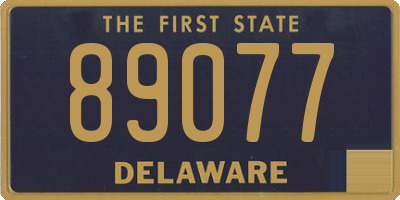 DE license plate 89077