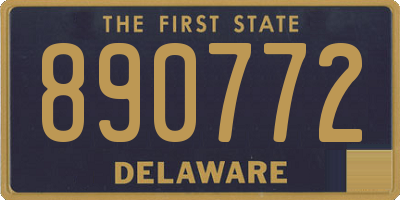 DE license plate 890772