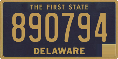 DE license plate 890794
