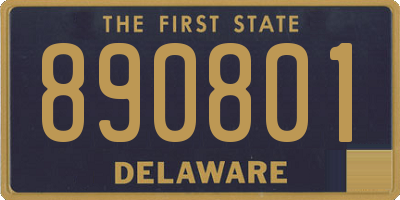DE license plate 890801