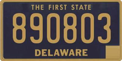DE license plate 890803