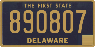 DE license plate 890807
