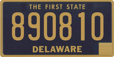 DE license plate 890810