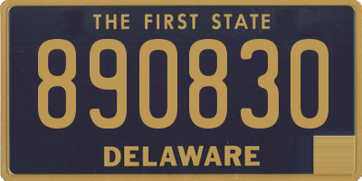 DE license plate 890830