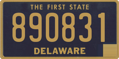 DE license plate 890831
