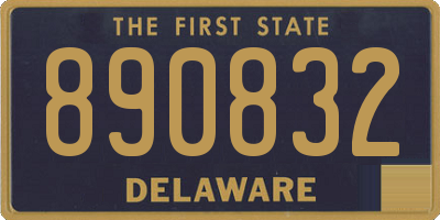 DE license plate 890832