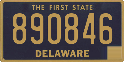 DE license plate 890846