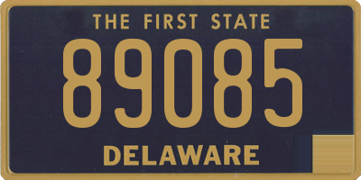 DE license plate 89085