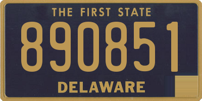 DE license plate 890851
