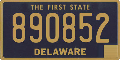 DE license plate 890852