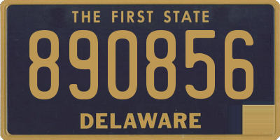 DE license plate 890856