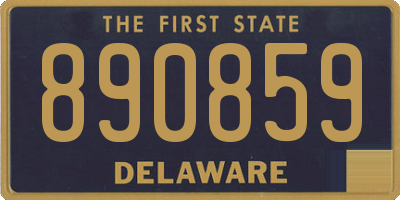 DE license plate 890859