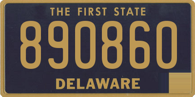 DE license plate 890860