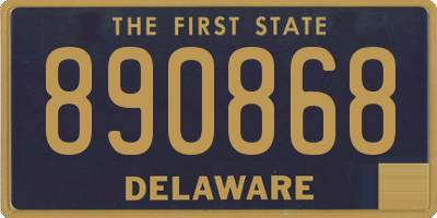 DE license plate 890868
