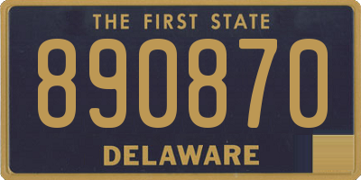 DE license plate 890870