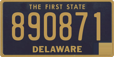 DE license plate 890871