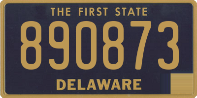 DE license plate 890873