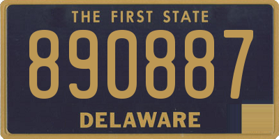 DE license plate 890887