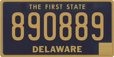 DE license plate 890889