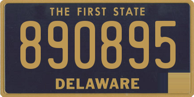 DE license plate 890895