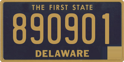 DE license plate 890901
