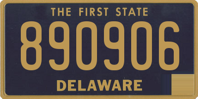 DE license plate 890906