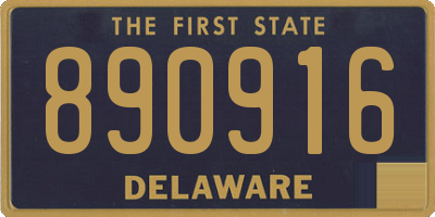 DE license plate 890916