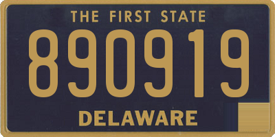 DE license plate 890919