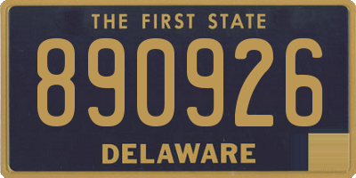 DE license plate 890926
