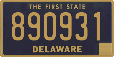 DE license plate 890931
