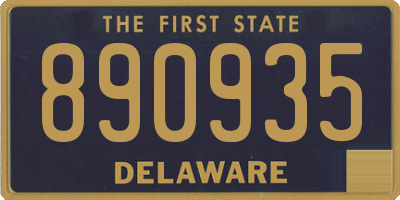 DE license plate 890935