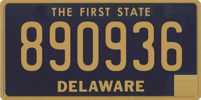 DE license plate 890936