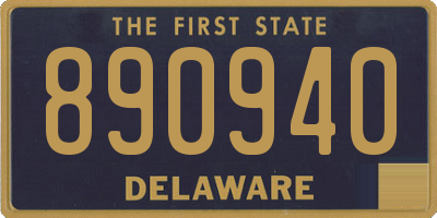 DE license plate 890940