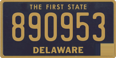 DE license plate 890953