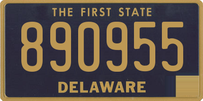 DE license plate 890955