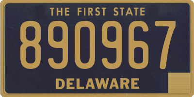DE license plate 890967