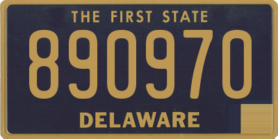 DE license plate 890970